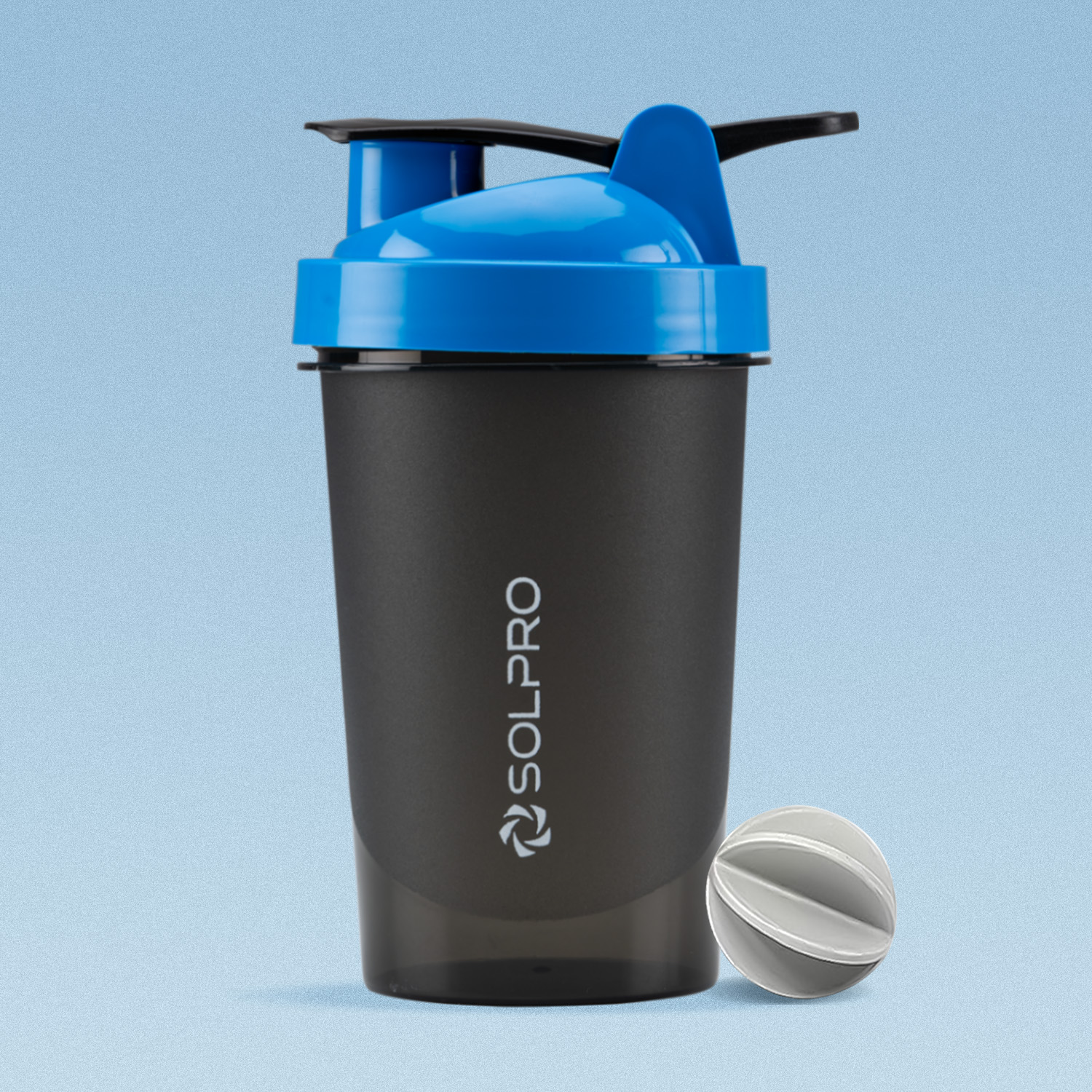 Solpro Fury Shaker Bottle | 450mL | Portable and Leak-Proof | Non-Slip Grip | Ideal for Protein Shakes, Smoothies, Pre Workout and More | BPA Free