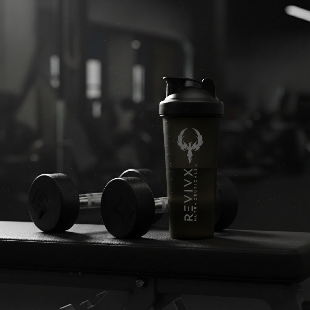 Protein Shaker Bottle 700ml BPA-Free Leakproof Gym Shaker for Fitness & Workouts (White)