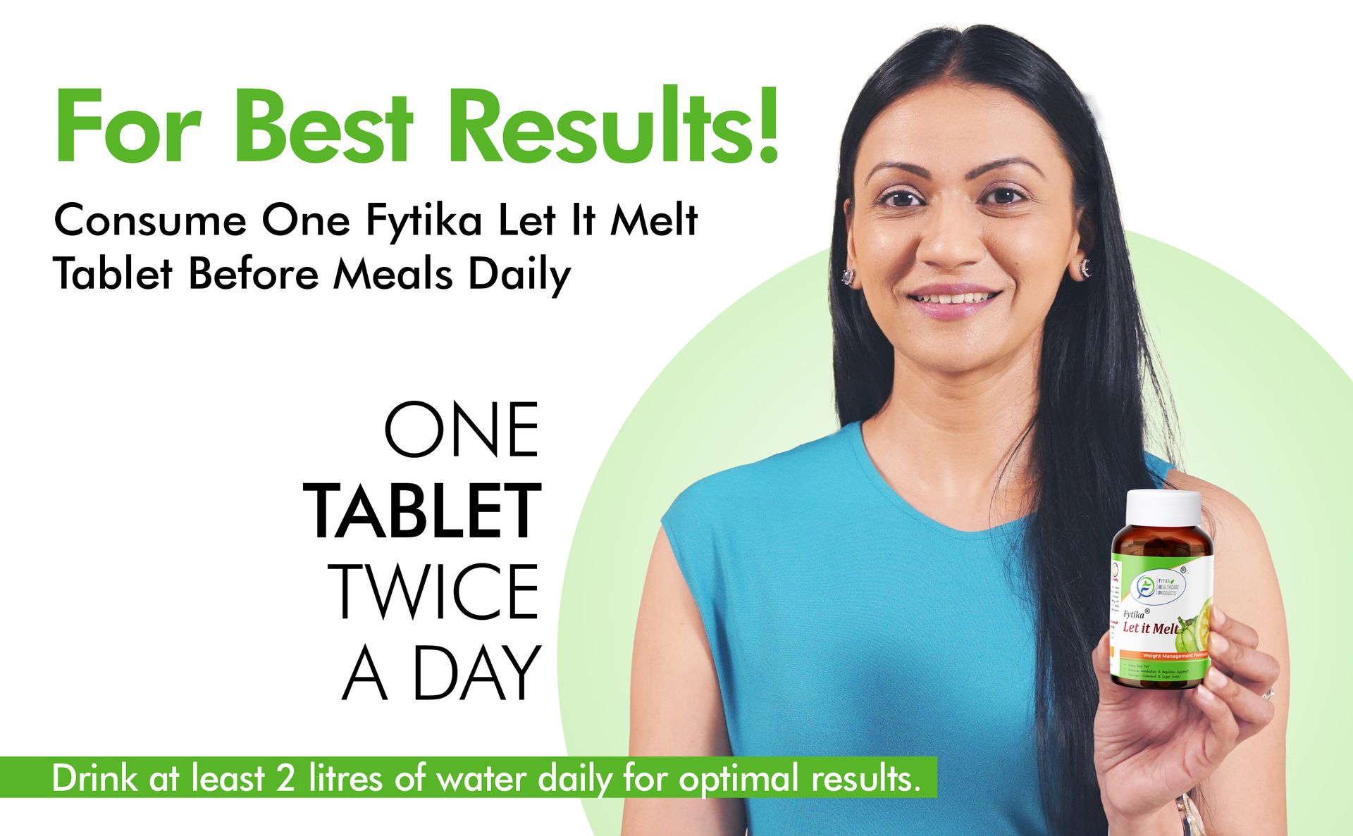 Fytika Let it Melt Weight Management - 120 Tabs Each (Pack of 2) | Garcinia Combogia, Green Coffee, Triphala, Kali Jeeri| Healthy Weight Support for Men & Women