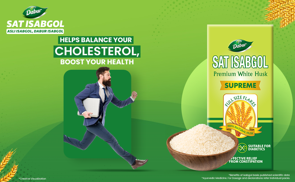 Dabur Sat Isabgol|Psyllium Husk- Pack Of 200 Gm Powder & Nature Care Isabgol Double Action Trifala And Ajwain, Effective Relief From Constipation And Gas - 100 Gm