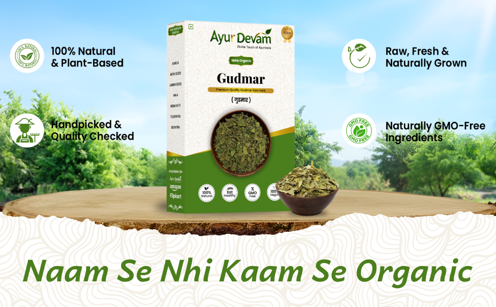 Gudmar | Gudmar Leaves Raw| Madhunashini | Sirukurinjan Podapatri | Meshashringi |Gymnema Sylvestere (100 Gram)