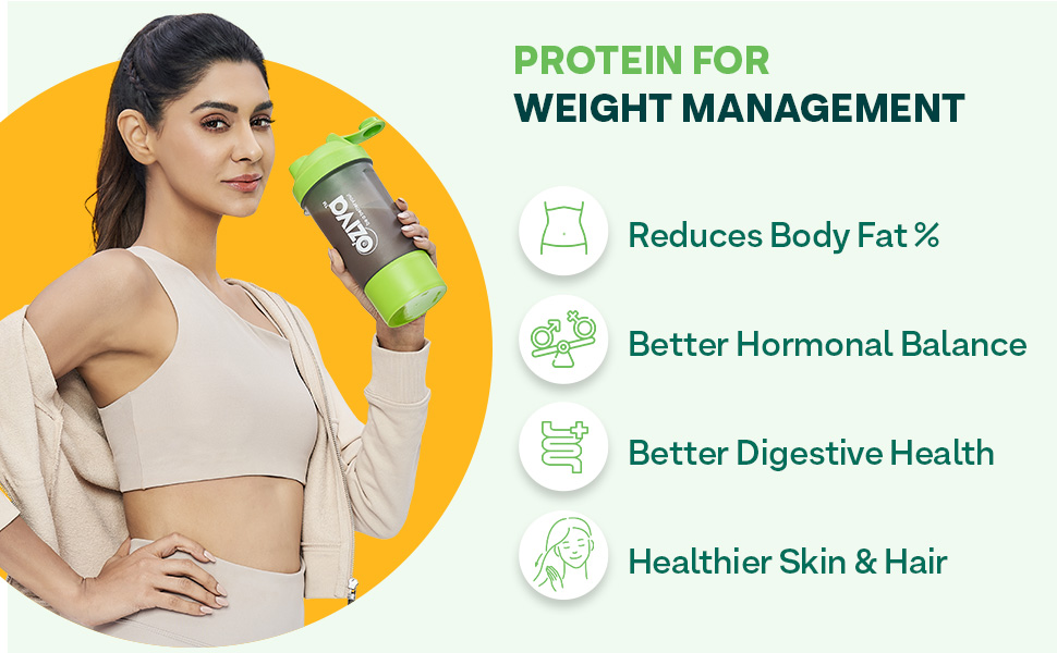 OZiva Protein & Herbs for Women (Cafe Mocha) I Manage Weight, Energy & Metabolism | Clean Protein, Shatavari, Green Tea I No Added Sugar, 800g