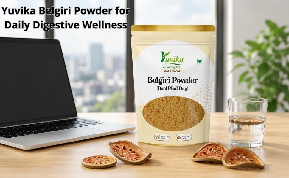 Yuvika Belgiri Powder - Bealgiri - Bael Phal Dry - Aegle Marmelos - Wood Apple 400 Grams