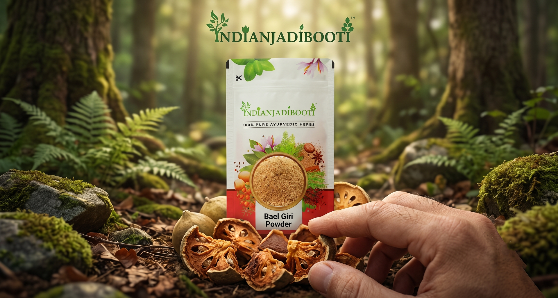 IndianJadiBooti Bael Pulp Powder | Stone Apple (Aegle Marmelos) | Natural Gut Cooler & Digestion Regulator | Ideal for Summer Sharbat, IBS & Stomach Acid | Wood Apple Fruit | 900g Pack of 3 (Total 2700g)