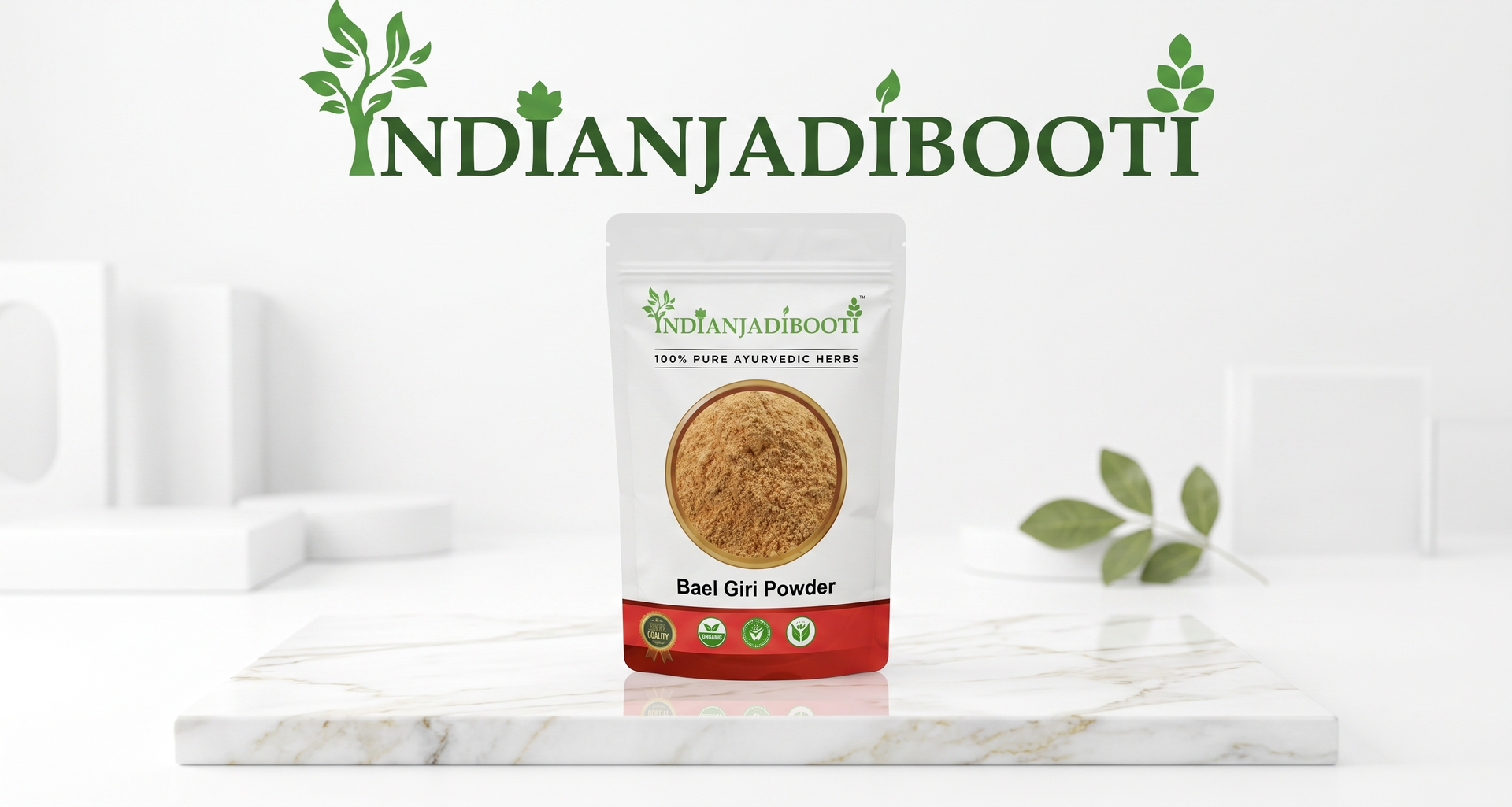 IndianJadiBooti Bael Pulp Powder | Stone Apple (Aegle Marmelos) | Natural Gut Cooler & Digestion Regulator | Ideal for Summer Sharbat, IBS & Stomach Acid | Wood Apple Fruit | 250g Pack