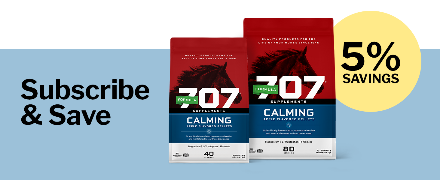 Formula 707 Calming Supplement for Horses, 10 lb, 80 Servings – Focus Aid