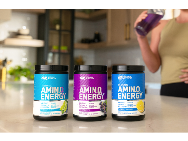 Optimum Nutrition Amino Energy Powder, Blue Raspberry, 9.5 Oz