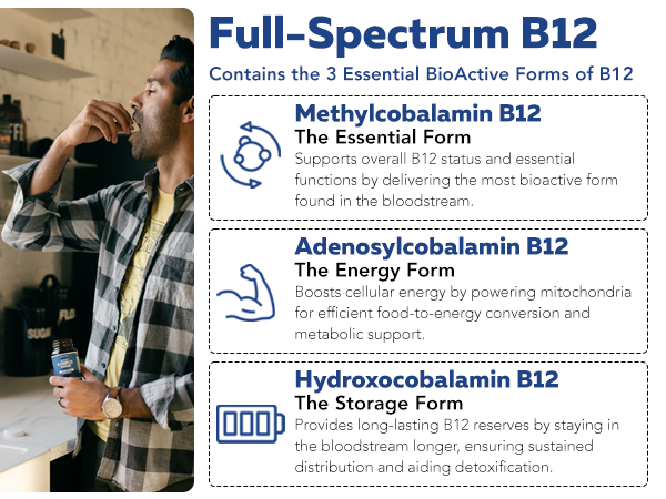 BioActive B Complex, Bloodstream Ready & Methylated, Complete 8 B-Vitamins