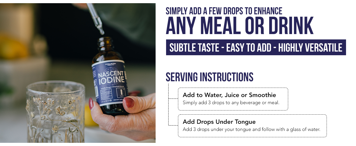 Nascent Iodine Supplement, 400 Servings, Glass Bottle, Vegan