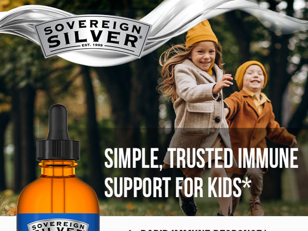 Sovereign Silver Kids Immune Support, Colloidal Silver, 4 fl oz (118 mL)