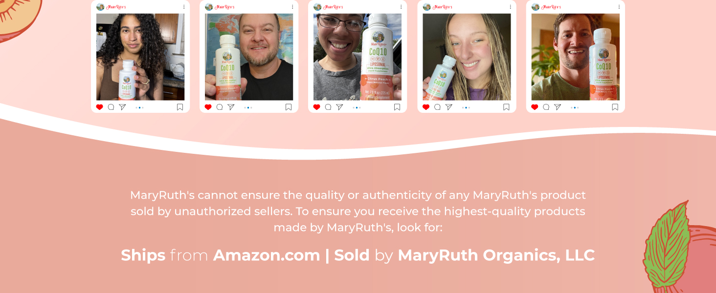 MARYRUTH'S CoQ10 Liquid Liposomal, 45 Servings, Immune Support Supplement