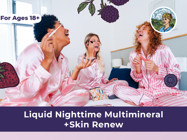 MaryRuth's Liquid Nighttime Liquid Multimineral + Skin Renew, 30 Servings