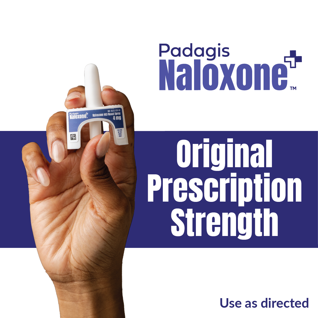 Padagis Naloxone HCI Nasal Spray, 4 mg – Emergency Treatment for Opioid Overdose - Rapid-Response Opioid Overdose Reversal, 2 Dose Single Use Nasal Spray