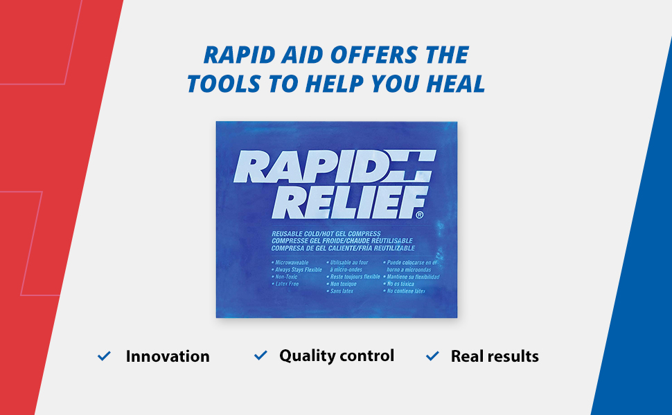 Rapid Relief Gel Ice Pack, Reusable Cold Pain Relief, Small 4x6 Inch 1 Ct