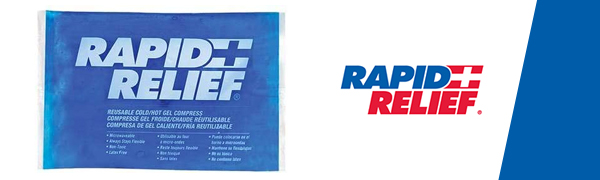 Rapid Relief Gel Ice Pack, Reusable Cold Pain Relief, Large 9x11 Inch 1 Ct