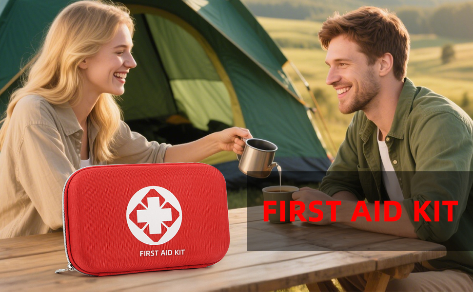 Dreamy Cubby Mini First Aid Kit - 110 Piece Small Waterproof Hard Shell Medical Kit for Car, Home, Office, Travel, Camping, Sports, Outdoor, School - Emergency First Aid Supplies and Survival Kit.