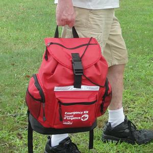 First Aid Central AZ-DP4B 4-Person 72-Hour Emergency Survival Kit, Survival Backpack With First Aid Kit & Assorted Emergency Supplies