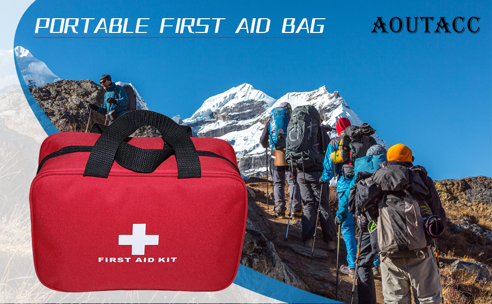 First Aid Empty Kit,Compact and Lightweight Waterproof First Aid Bag Empty with Zippered for Emergency at Home, Office, Car, Outdoors, Boat, Camping, Hiking(Bag Only) (2 Pack Fanny Pack)
