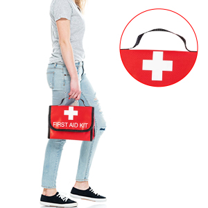First Aid Empty Kit,Compact and Lightweight Waterproof First Aid Bag Empty with Zippered for Emergency at Home, Office, Car, Outdoors, Boat, Camping, Hiking(Bag Only) (2 Pack Fanny Pack)