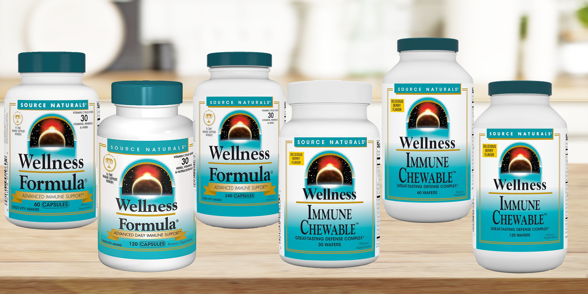 Source Naturals Wellness Formula, Advanced Immune Support - 120 Capsules