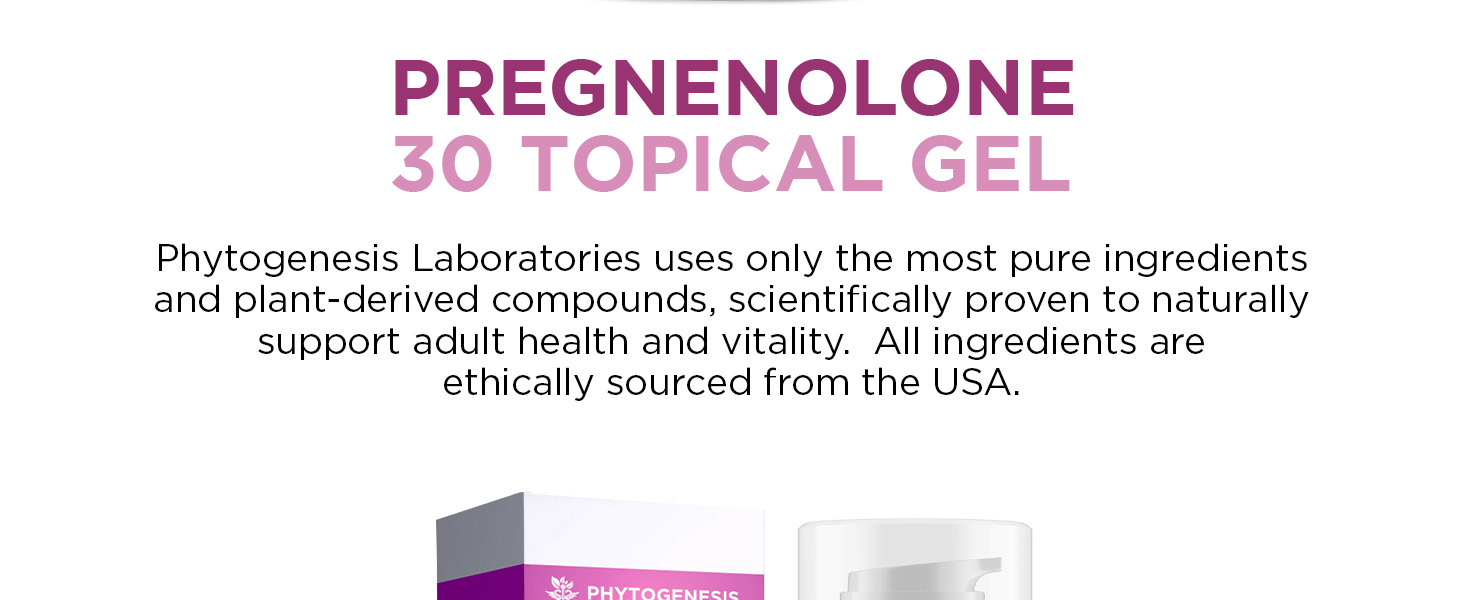 Phytogenesis Pregnenolone Topical Gel