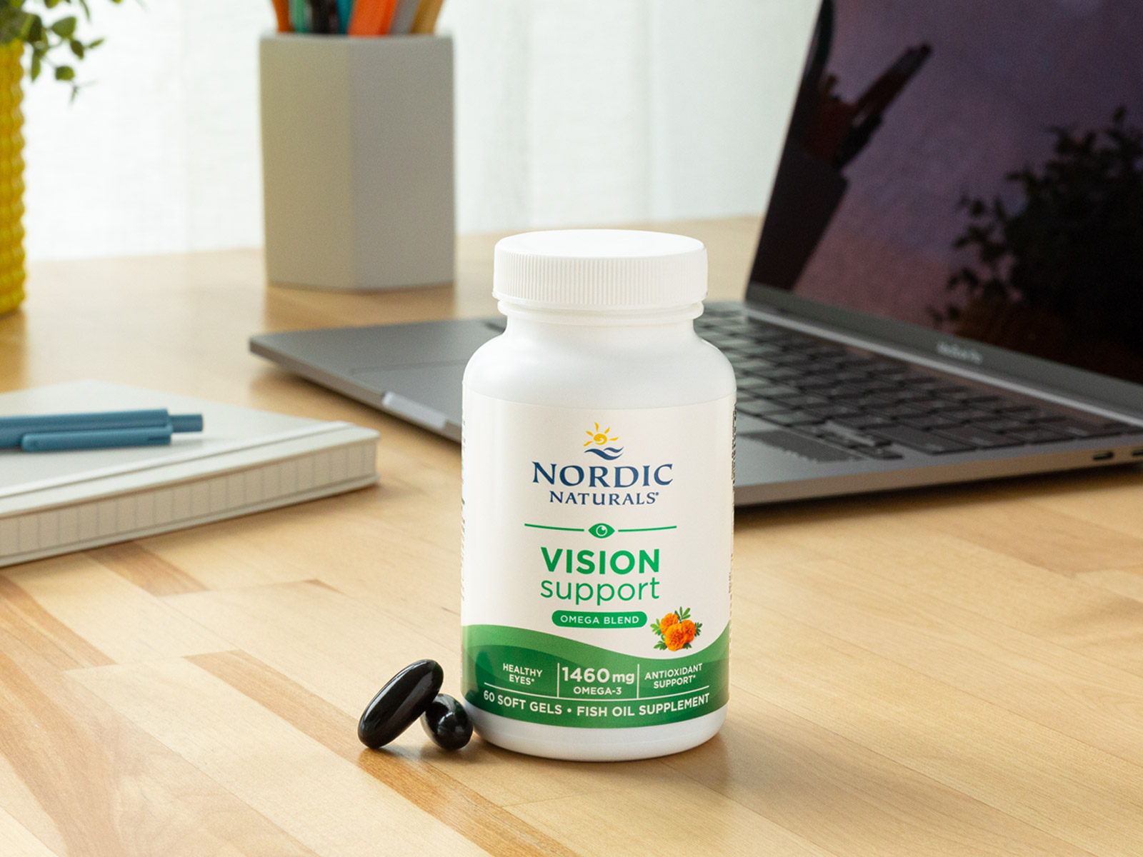 Nordic Naturals Vision Support w/Lutein, Zeaxanthin & FloraGLO - 60 Count
