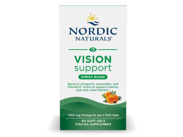 Nordic Naturals Vision Support w/Lutein, Zeaxanthin & FloraGLO - 60 Count