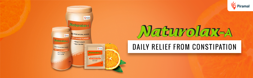 Naturolax-A Isabgol Powder |300g - Pack of 1| Psyllium Husk Powder | Non-Habit Forming Isabgol - Ayurvedic Formula| Fiber Supplements for Digestion| Effectively Relieves Constipation|Orange Flavoured
