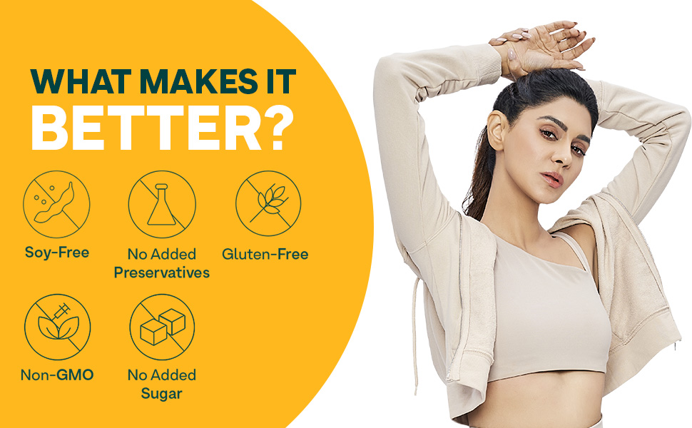 OZiva Protein & Herbs for Women, No Added Sugar, Cafe Mocha, 454g, + Shaker