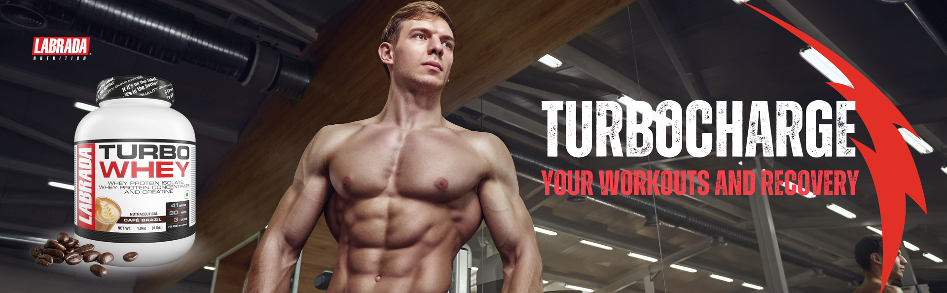 Turbo Whey Protein Powder - 30g | Protein Per Serving | 3g Creatine | BCAAs & Glutamine for Muscle Growth | Ideal for Post-Workout Recovery | Premium Protein Blend for Athletes & Fitness Enthusiasts | Cafe Brazil