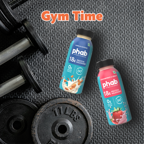 Phab Strawberries & Cream Protein Milkshakes 18g Protein,No Added Sugar | Low GI | Gut-Friendly, No Trans Fat | Source of Fibre & Pre-biotics | Healthy & Tasty (Pack of 6x200ml)