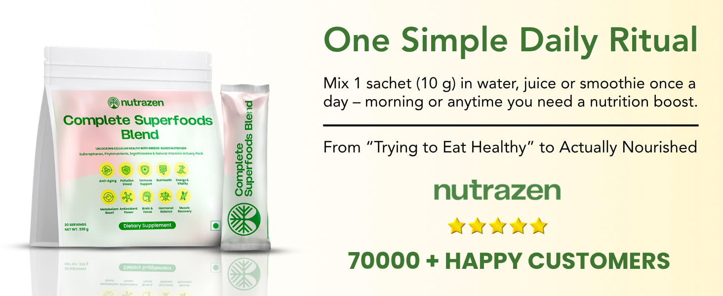 Complete Superfoods Blend –Pack of 3, 90 Sachets | 50+ Superfoods