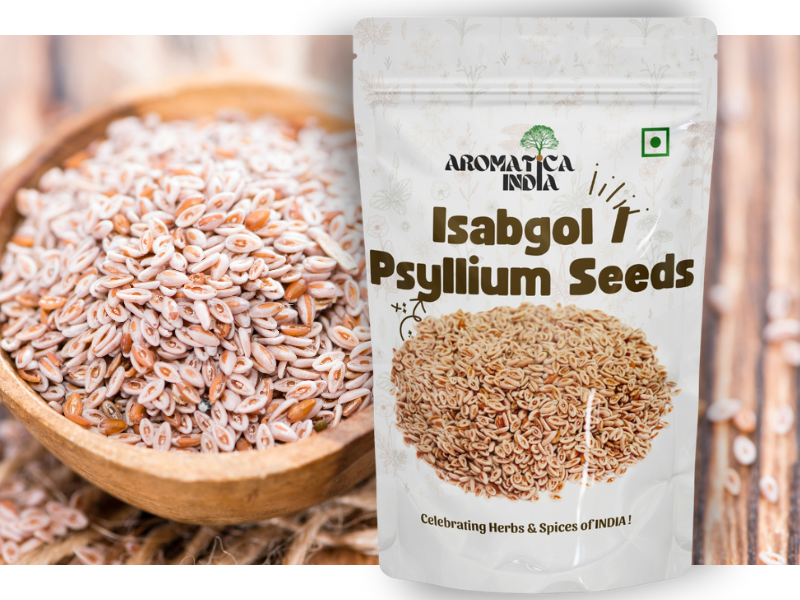 Aromatica India Organic Psyllium Seeds 1kg Isabgol Plantago Ovata Raw for Eating