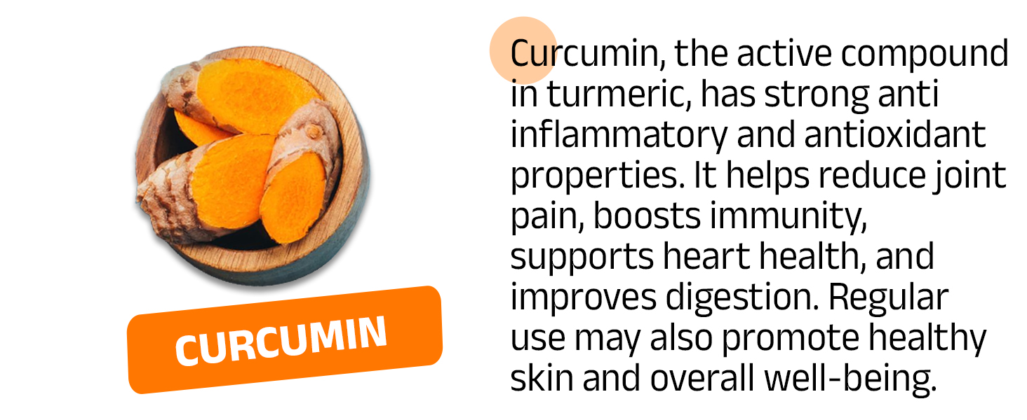 Anti-Inflammation Blend | Curcumin & Garlic Capsules | Supports Heart Health, Inflammation & Immunity | 60+60 Vegan Capsules