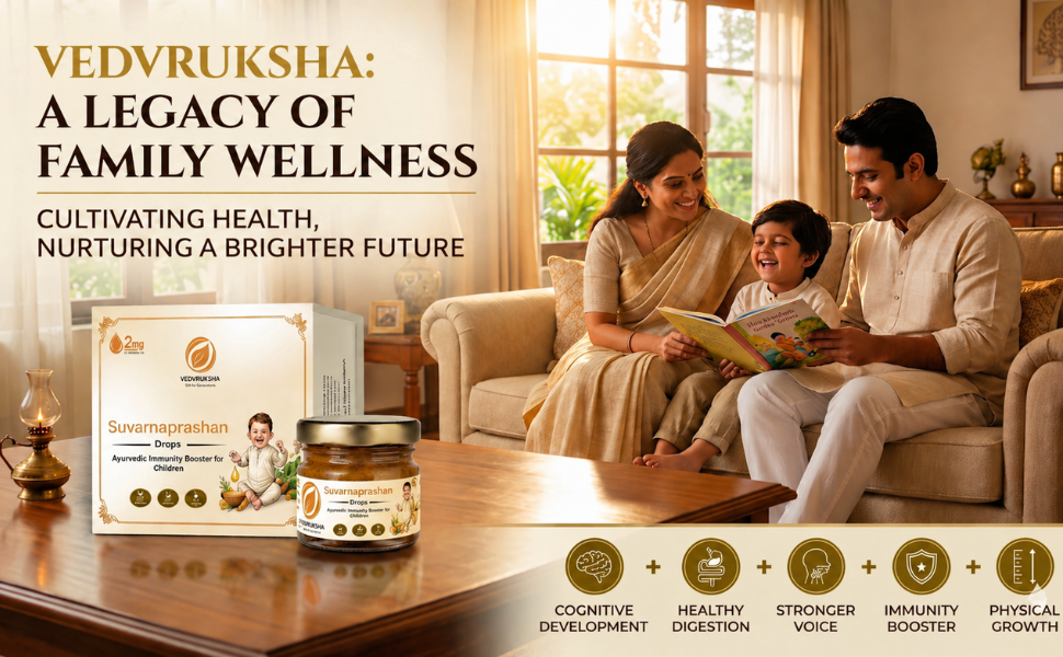 Suvarnaprashan Drops for Kids – Ayurvedic Immunity Booster, Improves Memory & Growth – 30 mL
