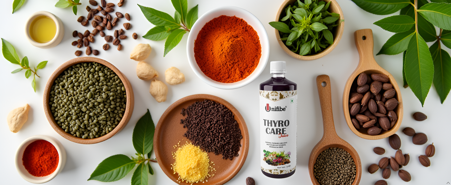 Thyro Care Juice | Sugar-Free Ayurvedic Blend with Kanchnar, Gugglu, Brahmi, Jatamansi, Giloy with Powerful Other Natural Herbs | Thyroid Wellness Support Juice – 1000 ml
