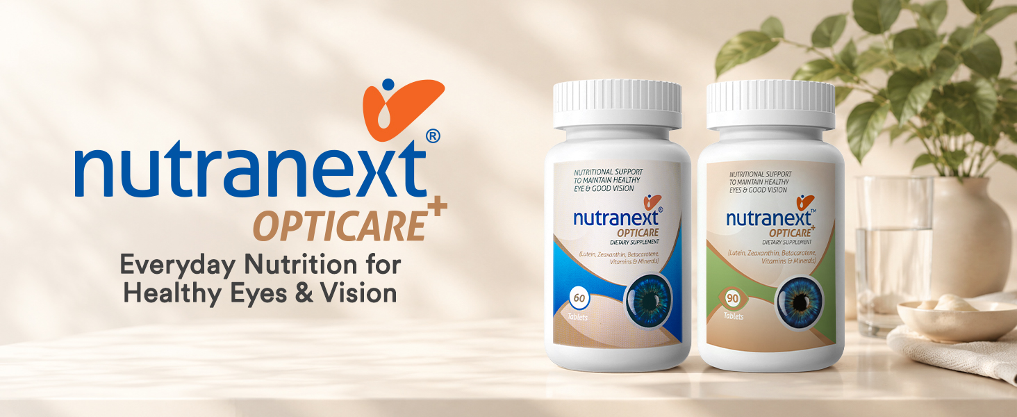 Nutranext Eye Health Supplements with Lutein & Zeaxanthin – Supports Healthy Vision, Guards Against Blue Light, Reduces Digital Eye Strain & Fatigue – 20+ Nutrients – 60 Veg Tablets