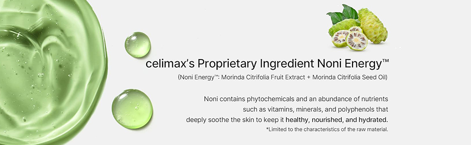 celimax The Real Noni Energy Ampoule (50ml) Hydrating Nourishing Korean Face Serum with Noni Extract, Deep Moisture, Anti-Aging, Skin Elasticity, Glow Booster, Lightweight Daily Ampoule for All Skin Types