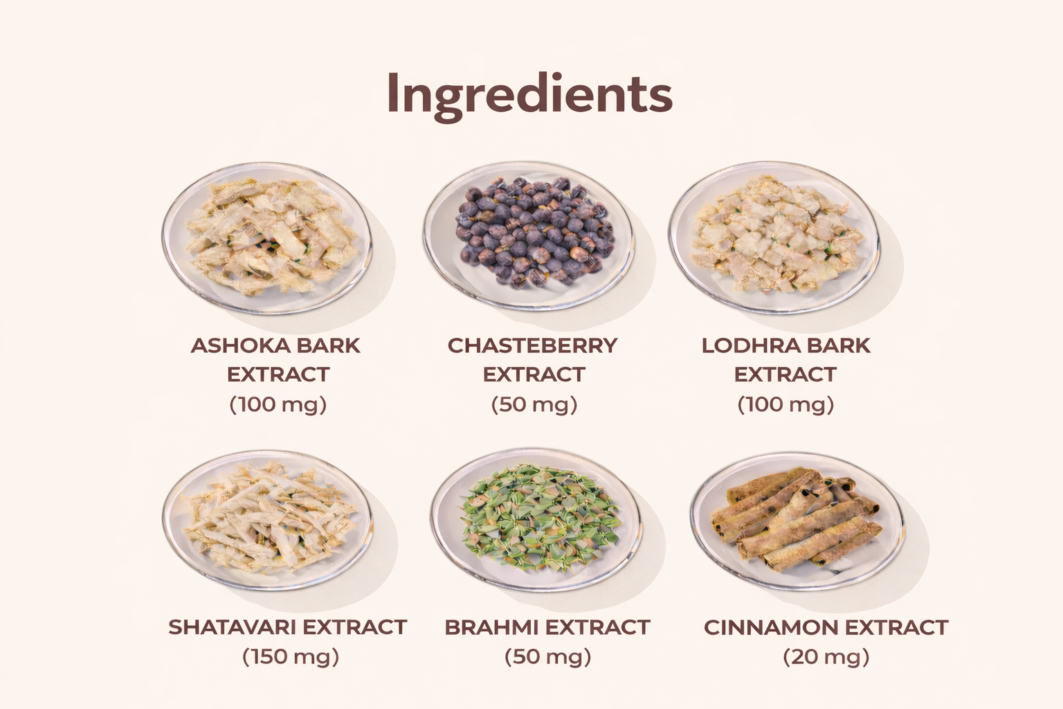 HerHarmony Women's Wellness Gummies | Ashoka Bark, Lodhra, Shatavari, Brahmi & Chasteberry Extract | Lychee Flavour | No Added Sugar | Herbal Women's Health Support | 30 Gummies