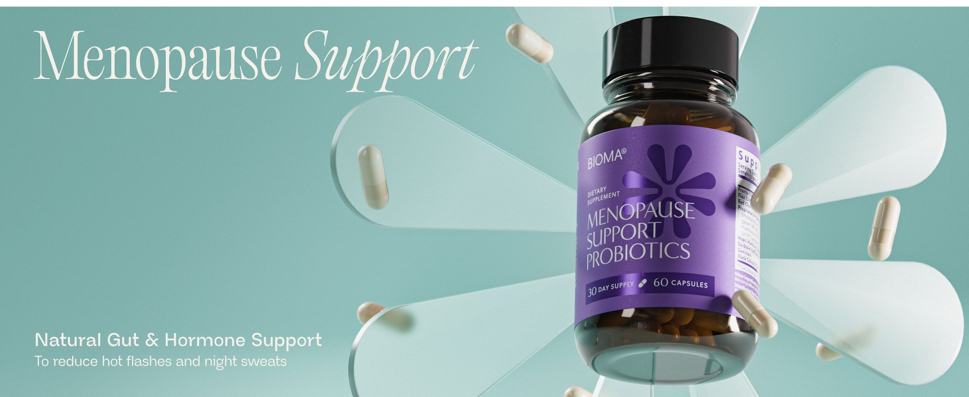 BIOMA Probiotics - Digestive Health Probiotic - Gut Support for Men & Women with Xylooligosaccharides, Tributyrin & Bifidobacterium - Vegan & Gluten Free - 60 Delayed-Release Capsules (30-Day Supply)