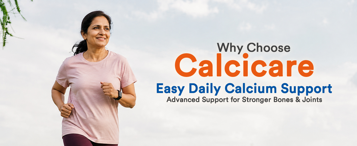 Nutranext Calcicare Chewable Calcium Citrate Malate Tablets | Vitamin D, Magnesium & Zinc | Bone, Joint & Muscle Support | Orange & Mint Flavor | 60 Tablets