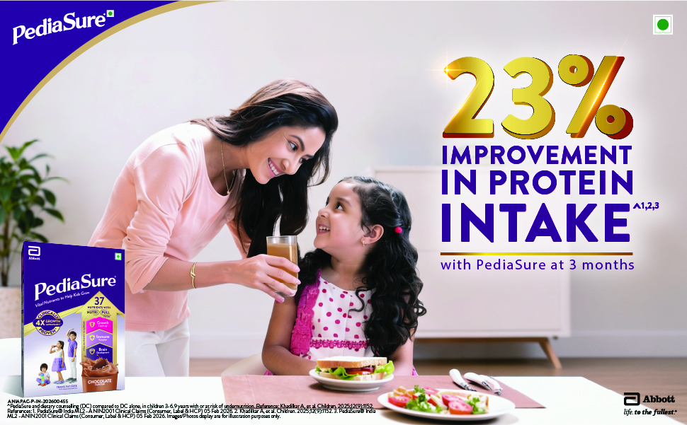 Pediasure Nutritional Drink Powder 1.9 kg, Chocolate, Scientifically Designed Nutrition for Supporting Kids Growth