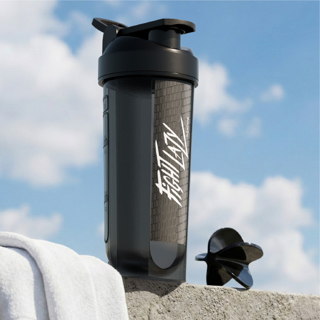 Lifelong Gym Typhoon Shaker Bottle 700ml | BPA Free Protein Shaker Bottle for Gym | Sipper Water Bottle for Adults |100% Leakproof Bottle for Protein, BCAAs, Pre Workout for Men & Women (Black)