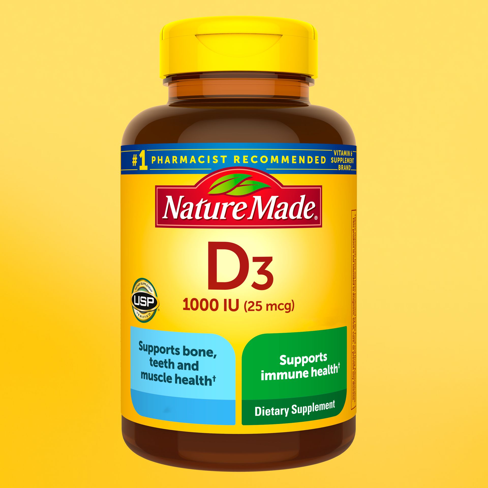 Nature Made Vitamin D3 1000 IU (25 mcg), 300 Vitamin D Softgels