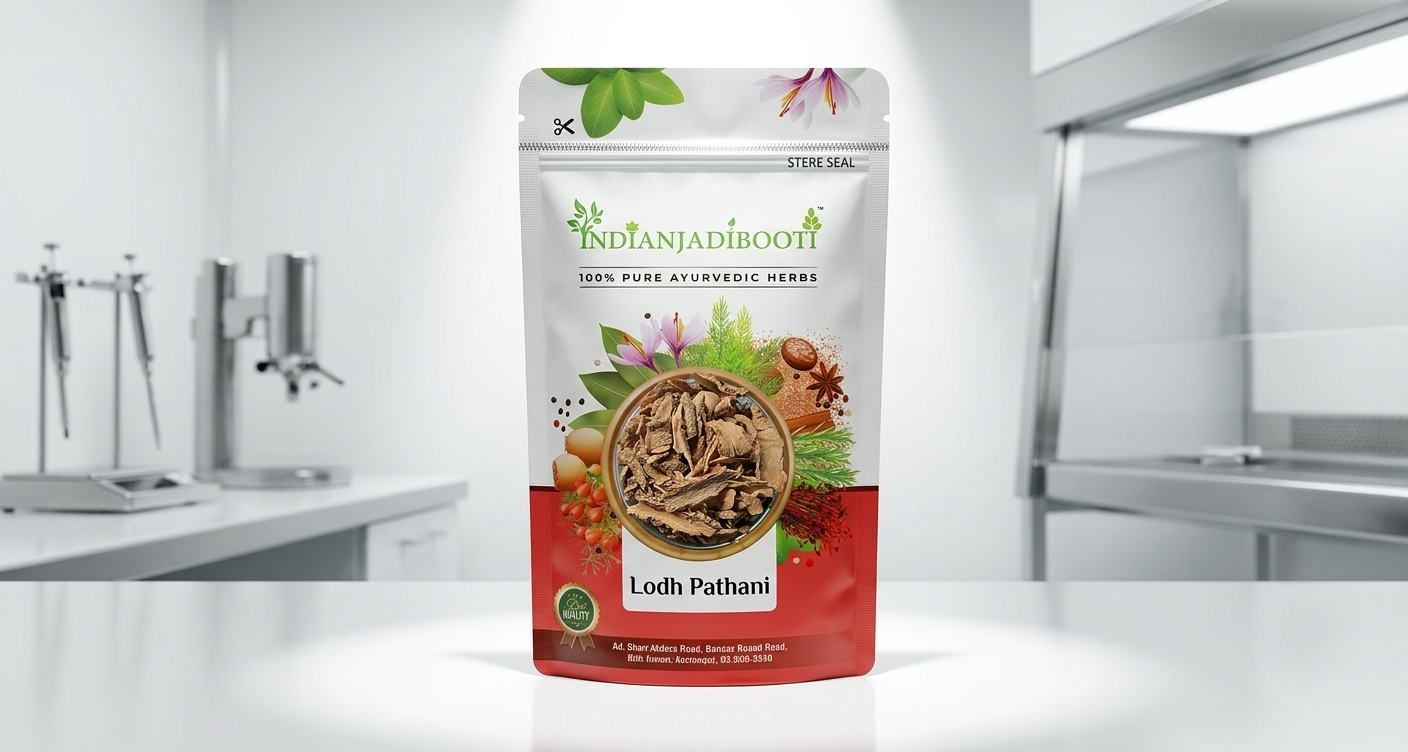 IndianJadiBooti Lodh Pathani (Lodhra Bark) - 100g | Symplocos Racemosa | Ayurvedic Herb for Women's Health, PCOS & White Discharge (Leucorrhea) | Natural Face Pack for Acne & Open Pores | Raw