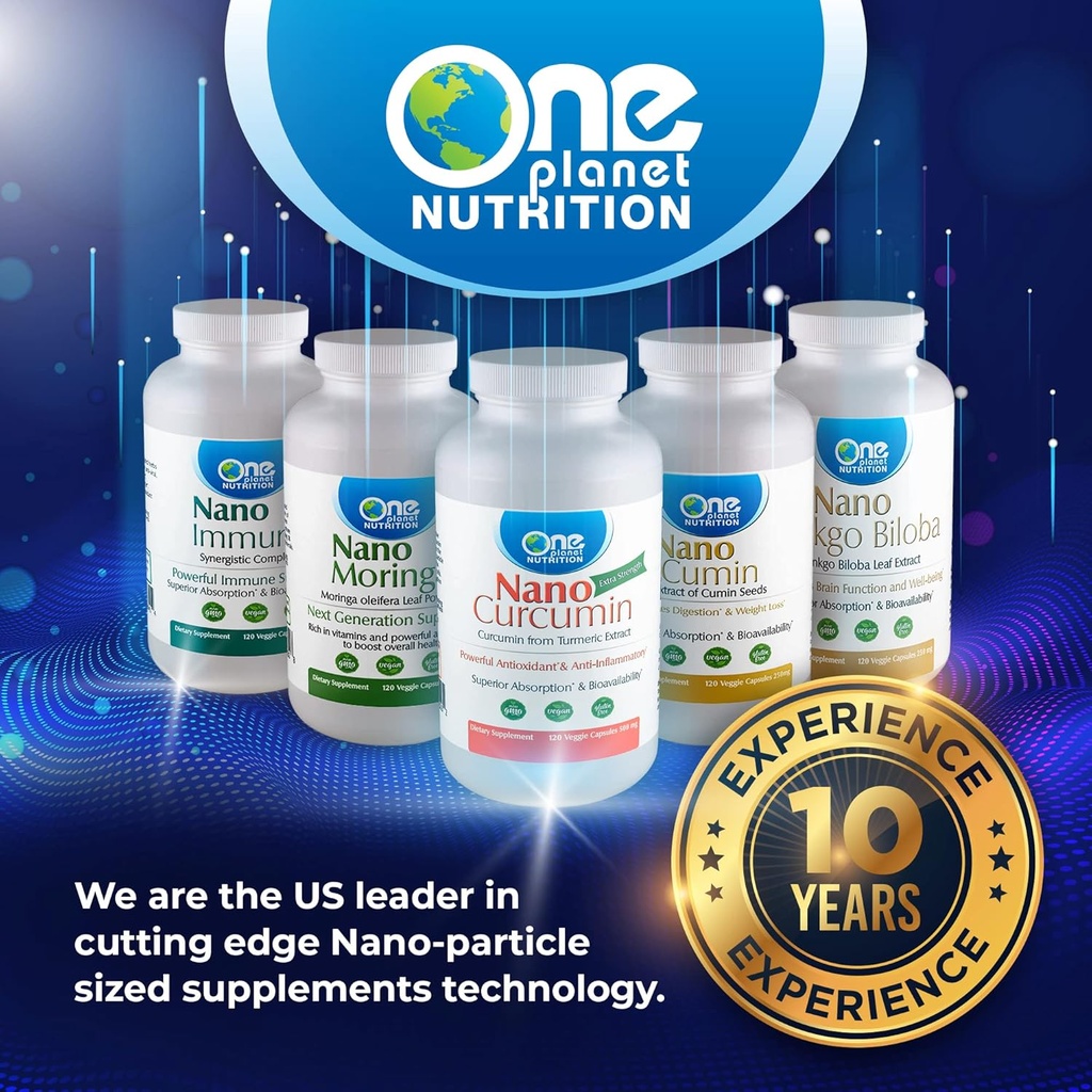 One Planet Nutrition Nano EGCG 250 mg Veggie Capsules (120 Servings), Pure Green Tea Extract, Maximum Antioxidant Absorption for Cellular Protection, Non-GMO, Vegan, Gluten Free 4