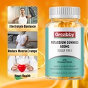 Potassium Gummies & Calcium Citrate Gummies, Sugar-Free, Potassium Chloride 500 mg, Calcium Citrate 1200 mg, Bone & Muscle Health 5