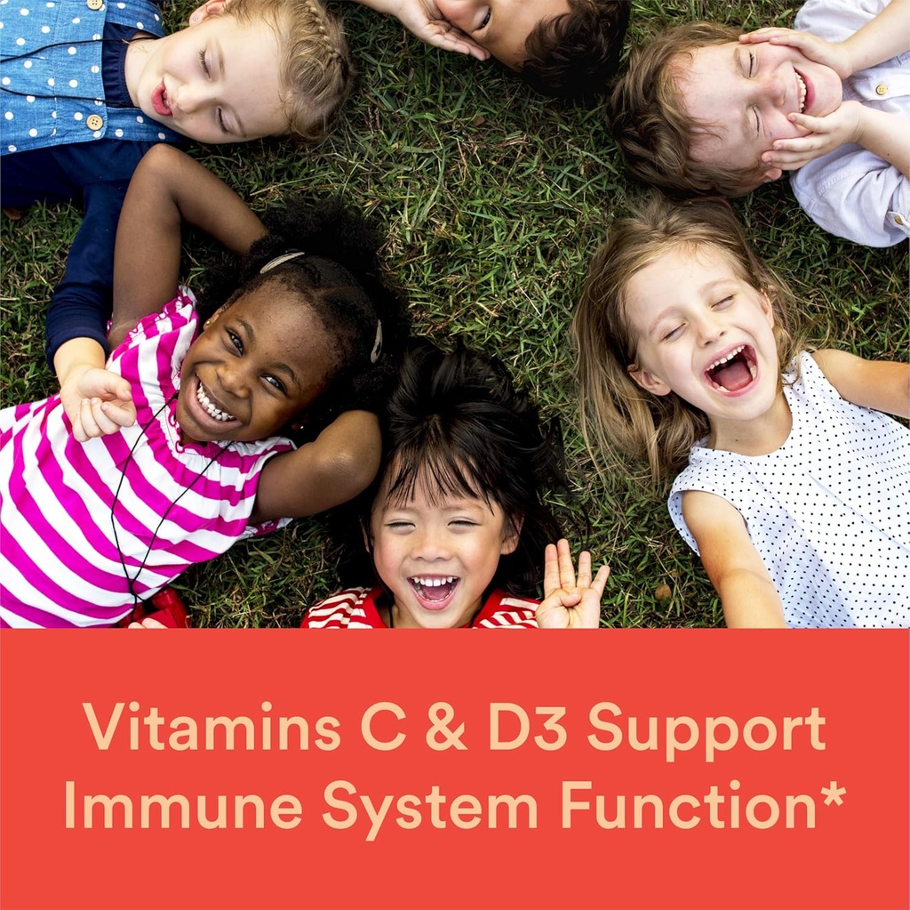 SmartyPants Kids Multivitamin Gummies: Omega 3 Fish Oil (EPA/DHA), Vitamin D3, C, Vitamin B12, B6, A, K & Zinc for Immune Support, Biotin, Gluten Free, Three Fruit Flavors, 90 Count (22 Day Supply) 4