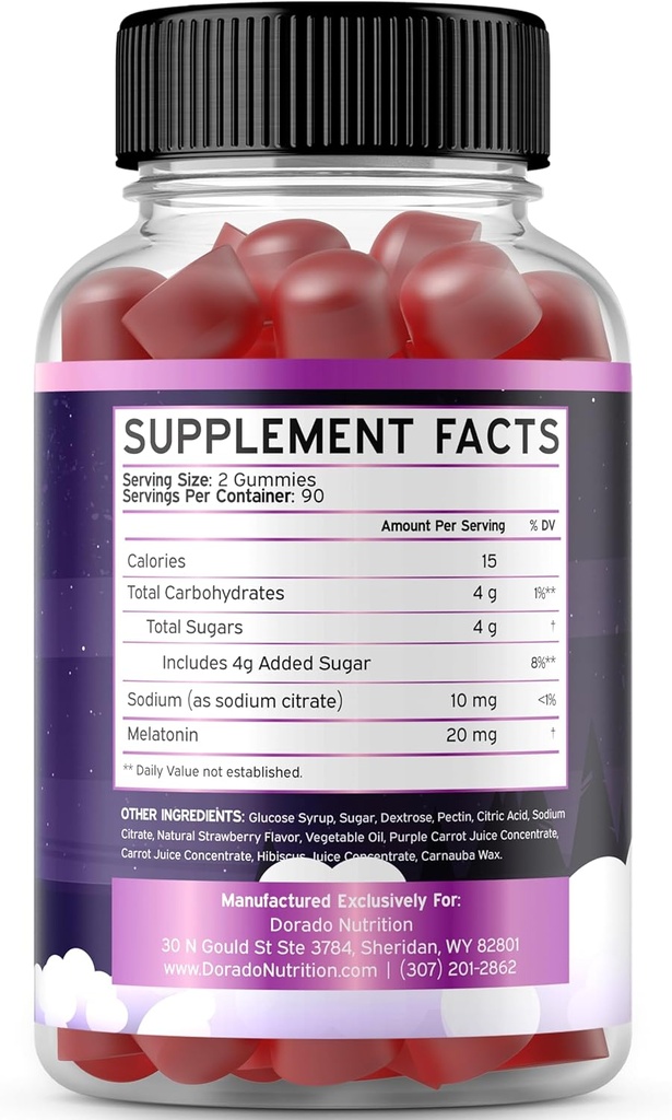 Tart Cherry Gummies Uric Acid Level Support (90 Count) - Advanced 2400mg Equivalent Extract with Celery Seed Melatonin for Adults (180 Count) - Quick Dissolve Melatonin 20mg - NonGMO, Vegan & USA Made 6
