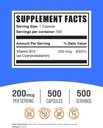 BulkSupplements.com Vitamin B12 Capsules - as Cyanocobalamin, Vitamin B Supplement, Vitamin B12 200 mcg - Energy Vitamins, Gluten Free, 1 Capsule per Serving, 500 Capsules (Pack of 1) 3